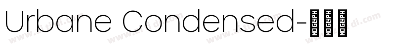 Urbane Condensed字体转换
